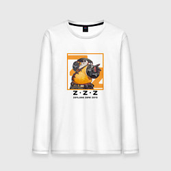 Лонгслив хлопковый мужской Пань Иньху - Zenless Zone Zero, цвет: белый