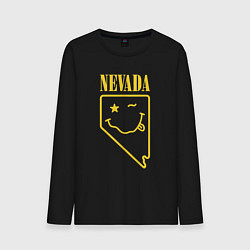 Лонгслив хлопковый мужской Nevada Nirvana, цвет: черный