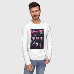 Лонгслив хлопковый мужской Saja Boys, цвет: белый — фото 2