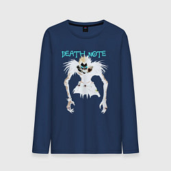 Лонгслив хлопковый мужской Death note Ryuk - галлюцинации, цвет: тёмно-синий