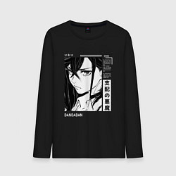 Лонгслив хлопковый мужской Момо Аясе - Дандадан, цвет: черный