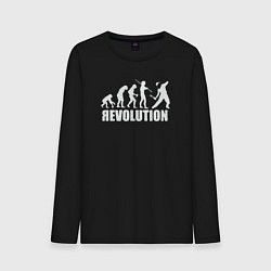 Мужской лонгслив Революция - эволюция