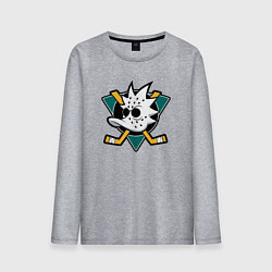 Лонгслив хлопковый мужской Duck Rick, цвет: меланж