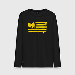 Лонгслив хлопковый мужской Wu-tang clan USA, цвет: черный