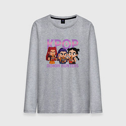 Мужской лонгслив Кей-поп-охотницы на демонов чиби