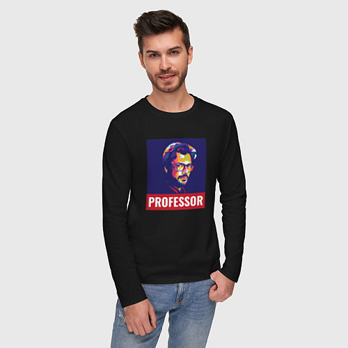 Мужской лонгслив Professor / Черный – фото 3