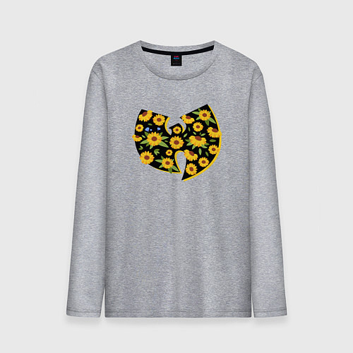 Мужской лонгслив Wu-Tang flowers / Меланж – фото 1
