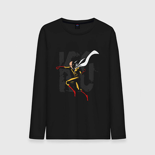 Мужской лонгслив Ванпанчмен КО / Черный – фото 1