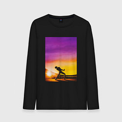 Лонгслив хлопковый мужской Богемская рапсодия, цвет: черный