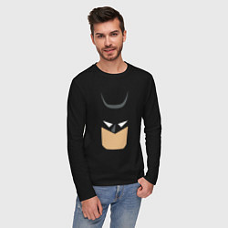 Лонгслив хлопковый мужской Batman animation, цвет: черный — фото 2