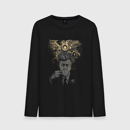 Мужской лонгслив Кофе Линча / Черный – фото 1