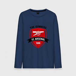 Лонгслив хлопковый мужской FC Arsenal: The Gunners, цвет: тёмно-синий