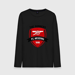 Лонгслив хлопковый мужской FC Arsenal: The Gunners, цвет: черный