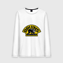 Лонгслив хлопковый мужской HC Boston Bruins Label, цвет: белый