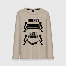 Мужской лонгслив Best friends