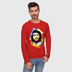 Лонгслив хлопковый мужской Che Guevara Art, цвет: красный — фото 2