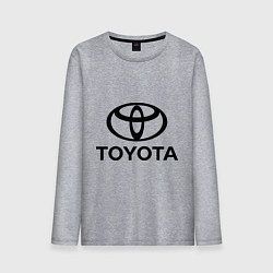 Лонгслив хлопковый мужской Toyota Logo, цвет: меланж