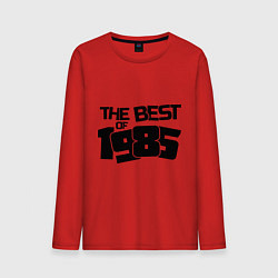 Лонгслив хлопковый мужской The best of 1985, цвет: красный