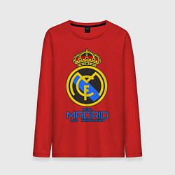 Лонгслив хлопковый мужской Real Madrid, цвет: красный