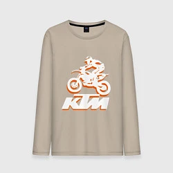 Мужской лонгслив KTM белый