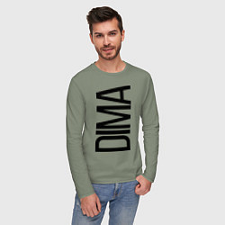 Лонгслив хлопковый мужской Дима, цвет: авокадо — фото 2