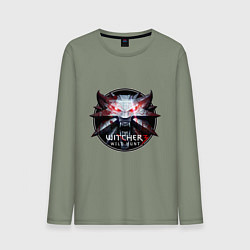 Лонгслив хлопковый мужской The Witcher 3, цвет: авокадо