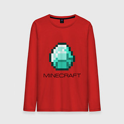 Лонгслив хлопковый мужской Minecraft Diamond, цвет: красный