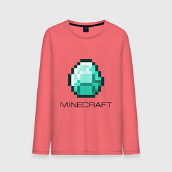 Лонгслив хлопковый мужской Minecraft Diamond, цвет: коралловый
