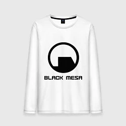 Лонгслив хлопковый мужской Black Mesa: Logo, цвет: белый