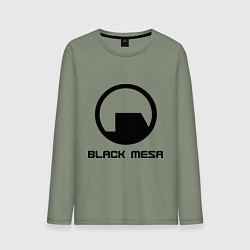 Лонгслив хлопковый мужской Black Mesa: Logo, цвет: авокадо