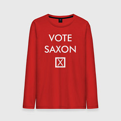 Лонгслив хлопковый мужской Vote Saxon, цвет: красный
