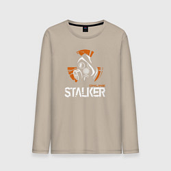 Лонгслив хлопковый мужской STALKER: Online, цвет: миндальный