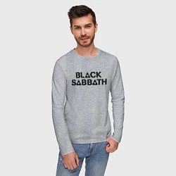 Лонгслив хлопковый мужской Black Sabbath, цвет: меланж — фото 2