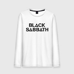 Лонгслив хлопковый мужской Black Sabbath, цвет: белый