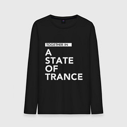 Лонгслив хлопковый мужской Together in A State of Trance, цвет: черный