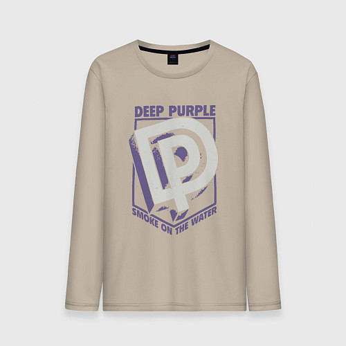 Мужской лонгслив Deep Purple: Smoke on the water / Миндальный – фото 1