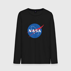 Лонгслив хлопковый мужской NASA: Logo, цвет: черный