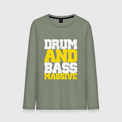 Мужской лонгслив DRUM AND BASS MASSIVE