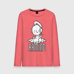 Лонгслив хлопковый мужской Armind, цвет: коралловый