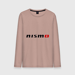 Лонгслив хлопковый мужской Nismo, цвет: пыльно-розовый