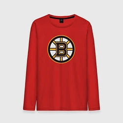 Лонгслив хлопковый мужской Boston Bruins, цвет: красный