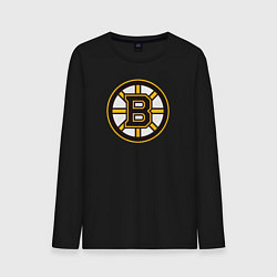 Лонгслив хлопковый мужской Boston Bruins, цвет: черный