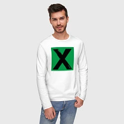 Лонгслив хлопковый мужской Ed Sheeran X, цвет: белый — фото 2