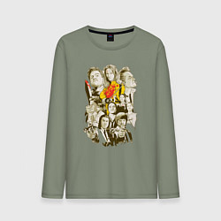Лонгслив хлопковый мужской Герои Тарантино, цвет: авокадо