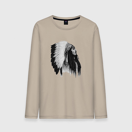 Мужской лонгслив Джонни Депп / Миндальный – фото 1