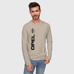 Лонгслив хлопковый мужской OPEL, цвет: миндальный — фото 2