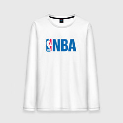 Лонгслив хлопковый мужской NBA, цвет: белый