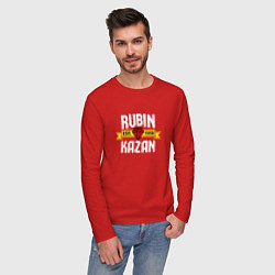 Лонгслив хлопковый мужской Rubin Kazan FC, цвет: красный — фото 2
