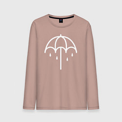 Лонгслив хлопковый мужской BMTH Symbol, цвет: пыльно-розовый