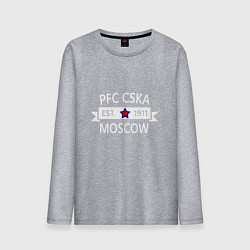 Лонгслив хлопковый мужской PFC CSKA Moscow, цвет: меланж
